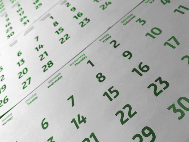 Abholservice Kalender