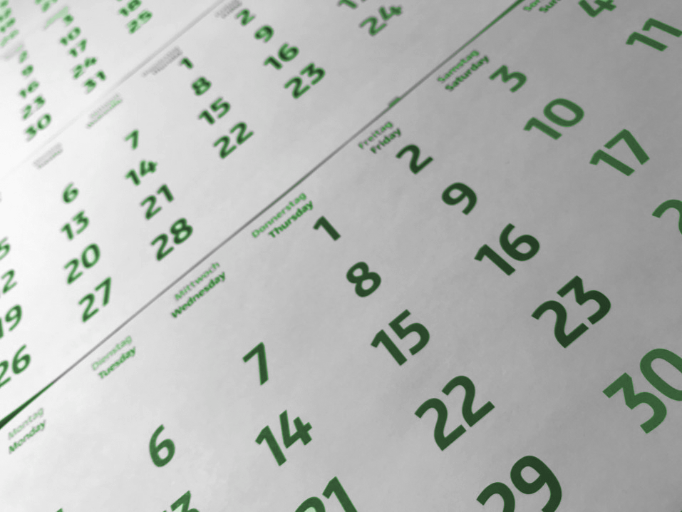 Abholservice Kalender